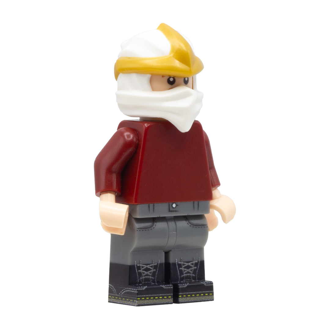 White and Gold LEGO Ninjago Wrap/Headscarf - LEGO Minifigure Accessory