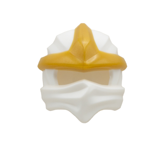 White and Gold LEGO Ninjago Wrap/Headscarf - LEGO Minifigure Accessory