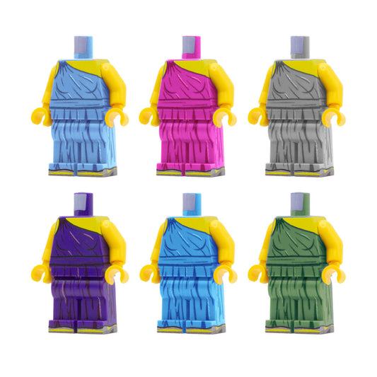 One Shoulder Jumpsuit Dress (Various Colours) - Custom Design Minifigure Outfit