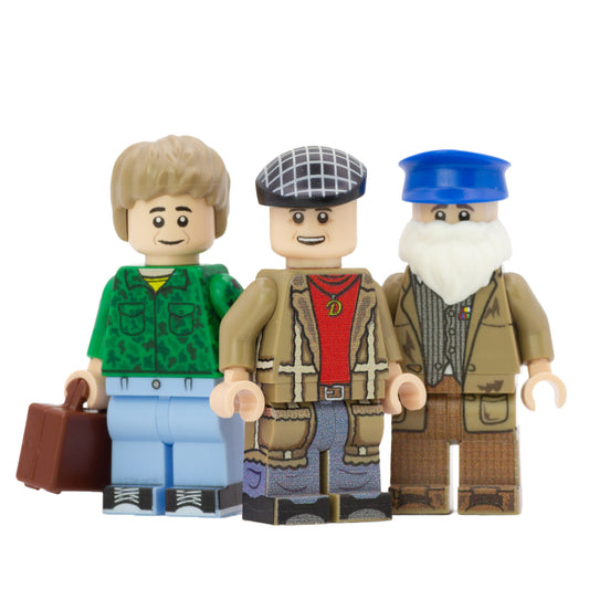 Only Fools and Horses, Del Boy, Rodney, Uncle Albert - Custom Design LEGO Minifigure Set