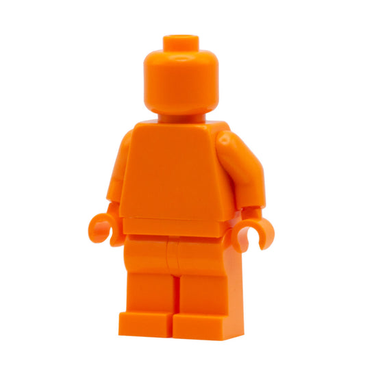 Bright Orange Monochrome LEGO Minifigure