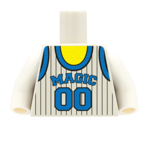 Orlando Magic (East Conference) - Custom Design Minifigure Torso