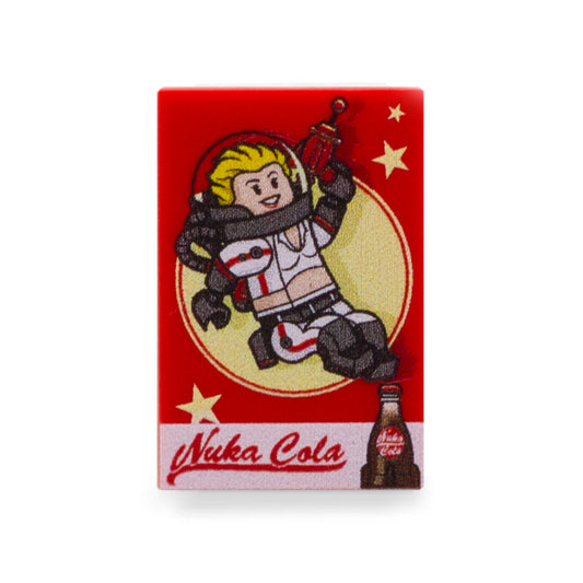 Nuka Cola Fallout Terminal Vault LEGO Tile Poster