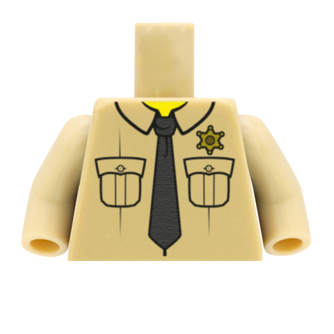 Sheriff's Uniform - Custom Design Minifigure Torso