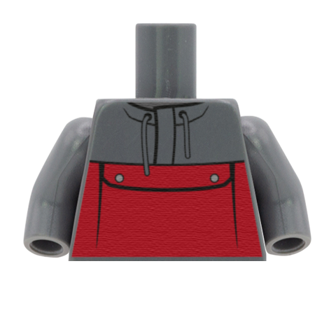 Anorak Coat - Custom Design Minifigure Torso