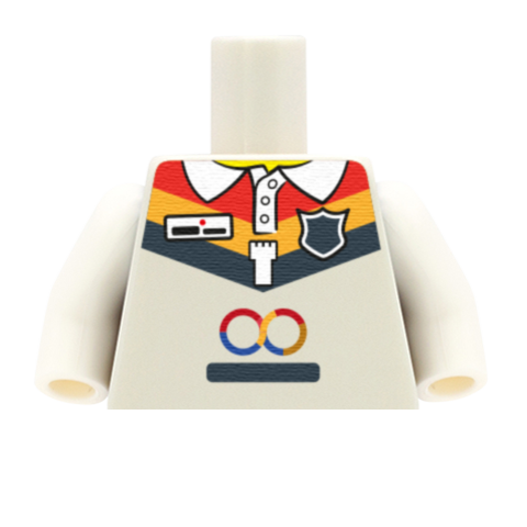 Bradford Bulls Shirt (Rugby League) - Custom LEGO Minifigure Torso