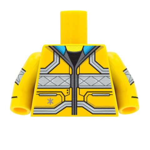 Cyberpunk Street Kid Jacket - Custom Design Minifigure Torso