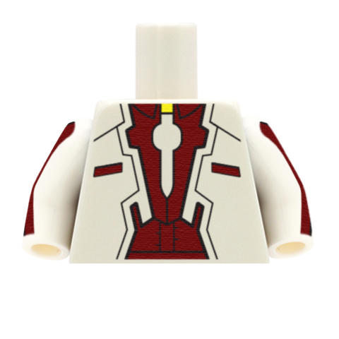 Cyberpunk Suit Jacket - Custom Design Minifigure Torso