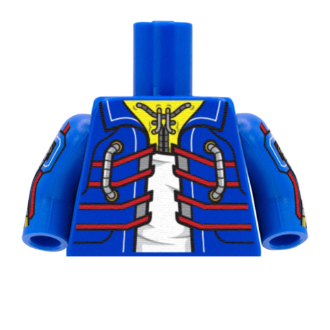 Cyberware Jacket - Custom Design Minifigure Torso