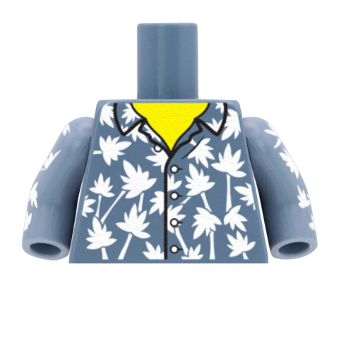 Leafy Shirt - Custom Design Minifigure Torso