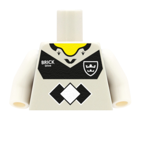 Hull FC Shirt (Rugby League) - Custom LEGO Minifigure Torso