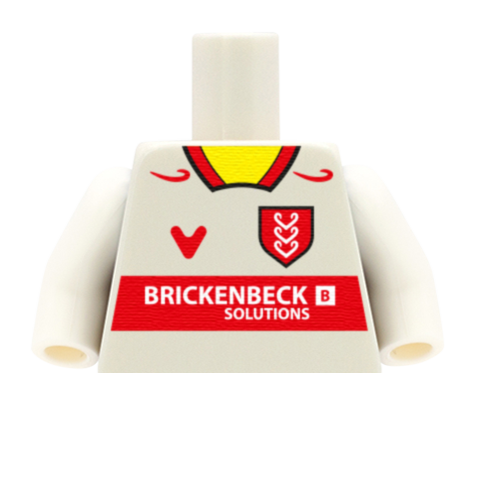 Hull Kingston Rovers Shirt (Rugby League) - Custom LEGO Minifigure Torso