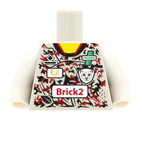 Leigh Leopards Shirt (Rugby League) - Custom LEGO Minifigure Torso