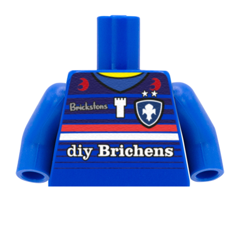Wakefield Trinity Shirt (Rugby League) - Custom LEGO Minifigure Torso