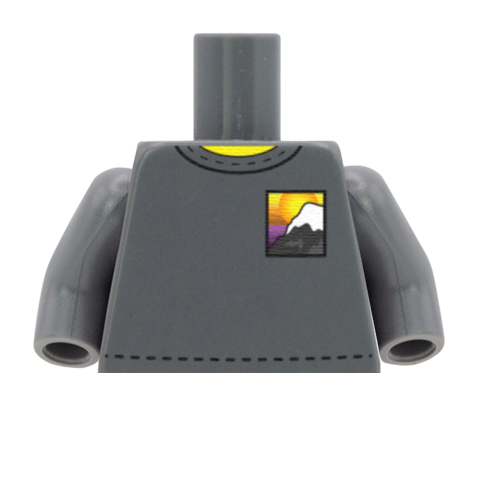 Mountain Graphic Tee - Custom LEGO Minifigure Torso