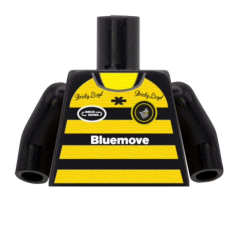 York Knights Shirt (Rugby League) - Custom LEGO Minifigure Torso