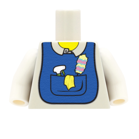Cleaner Tabard - Lego Minifigure Torso