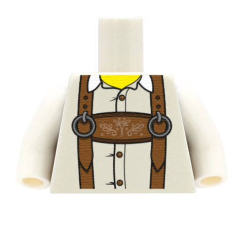 Alpine Oktoberfest Shirt - Custom Design Minifigure Torso