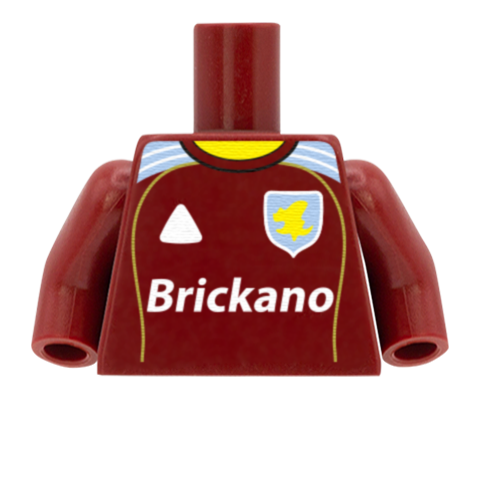 Personalised Aston Villa Shirt - Custom Design Minifigure Torso