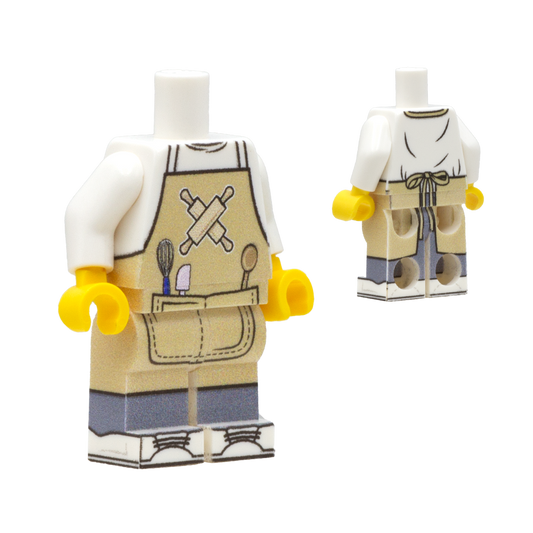 Personalised Baker - Custom Design Minifigure Outfit
