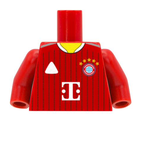 Personalised Bayern Munich Shirt - Custom Design Minifigure Torso