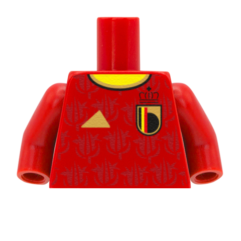 2026 Belgium Football Shirt - Personalised Minifigure Torso