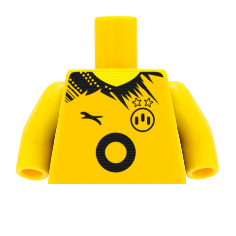 Personalised Borussia Dortmund Shirt - Custom Design Minifigure Torso