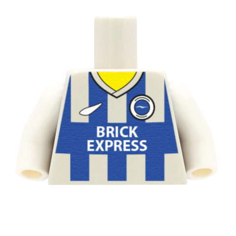 Personalised Brighton Shirt - Custom Design Minifigure Torso