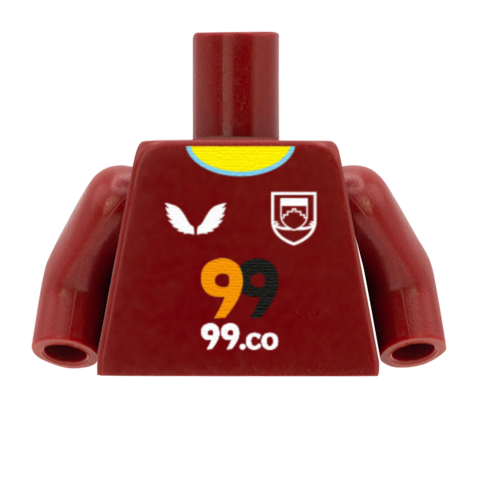 Personalised Burnley Shirt - Custom Design Minifigure Torso