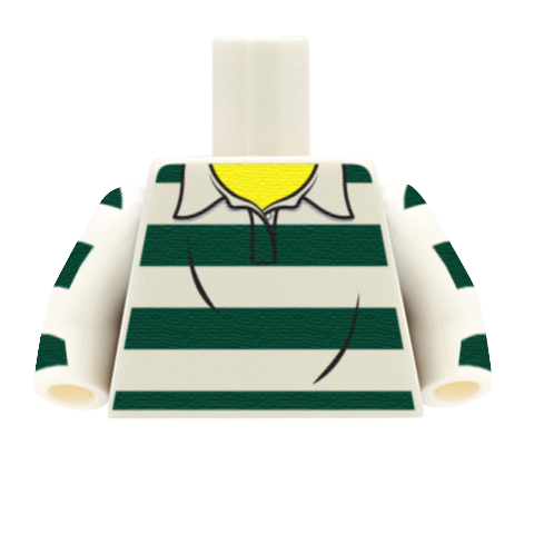 Casual Rugby Shirt - Custom Design Minifigure Torso