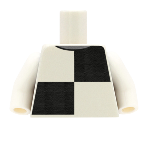 Big Check Top - Custom Design Minifigure Torso