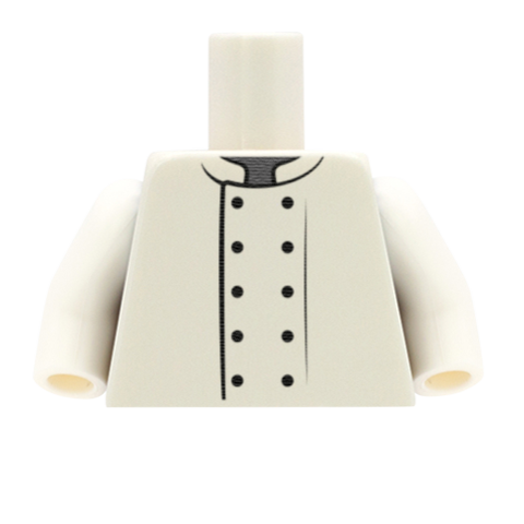 Chef's Top - Custom Design Minifigure Torso