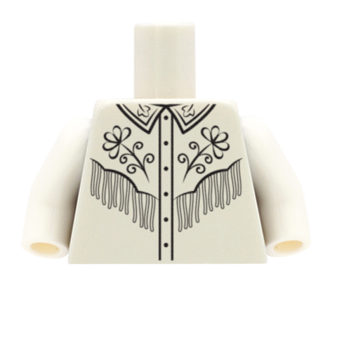 Country Tassel Shirt - Custom Design Minifigure Torso