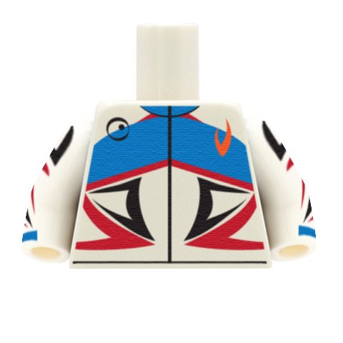 Cyclist Jersey - Custom Design Minifigure Torso