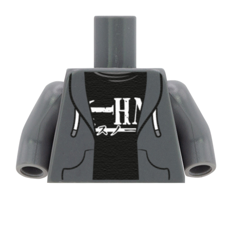 Death Brick Jacket - Custom Design Minifigure Torso