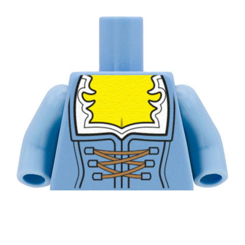 Dirndl Blouse - Custom Design Minifigure Torso