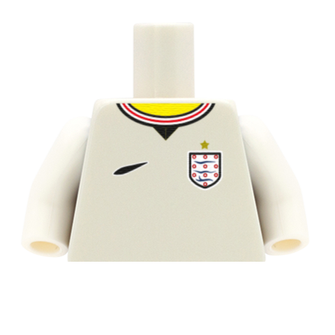2026 England Football Shirt - Personalised Minifigure Torso