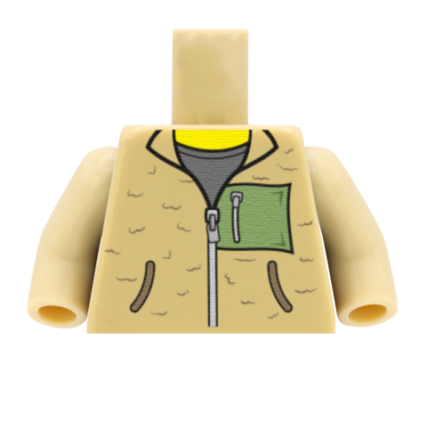 Fleece With Pocket - Custom Design Minifigure Torso