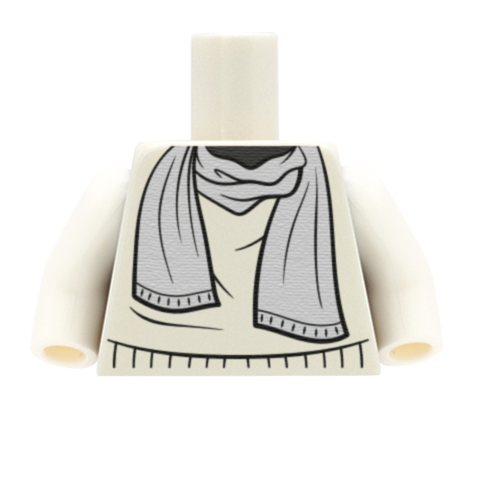 Top with Scarf - Custom Design Minifigure Torso