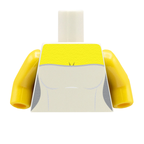 Lace Up Strapless Wedding Dress - Custom Design Minifigure Torso