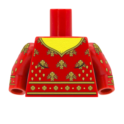 Lehenga Choli Dress Torso - Custom Design Minifigure Torso