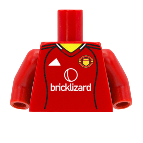 Personalised Man United Shirt - Custom Design Minifigure Torso