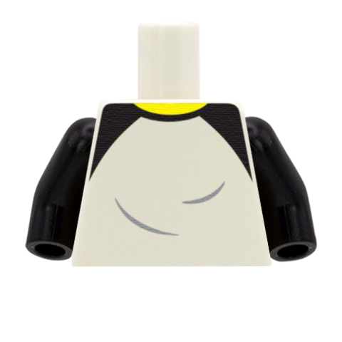 White Raglan Top (Various Sleeve Colours) - Custom Design Minifigure Torso