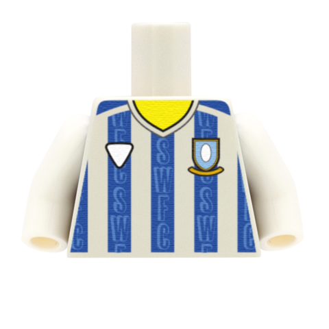 Personalised Sheffield Wednesday Shirt - Custom Design Minifigure Torso