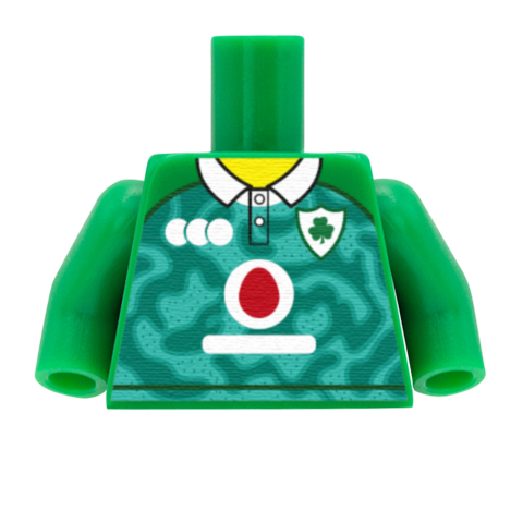Personalised Ireland Rugby Shirt - Custom Design Minifigure Torso