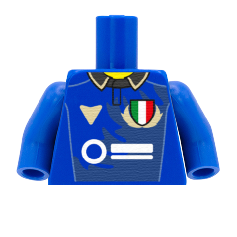 Personalised Italy Rugby Shirt - Custom Design Minifigure Torso