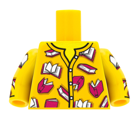 Book Shirt - Custom Design Minifigure Torso