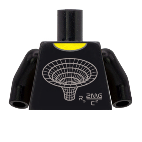 Space Wormhole T-Shirt - Custom Design Minifigure Torso