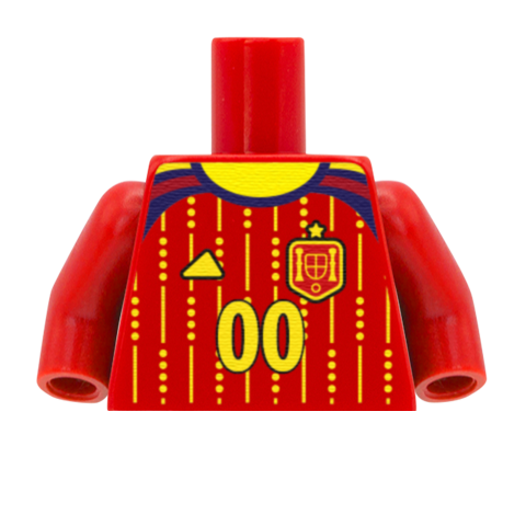 2026 Spain Football Shirt - Personalised Minifigure Torso