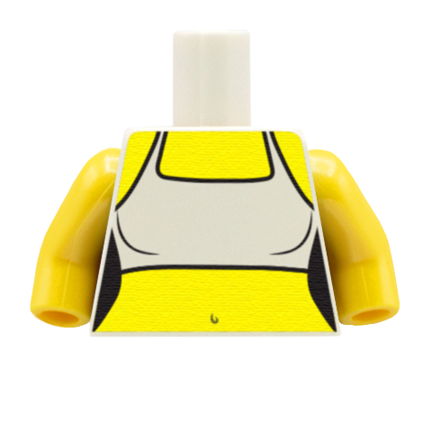 Cross Back Sports Bra - Custom Design Minifigure Torso